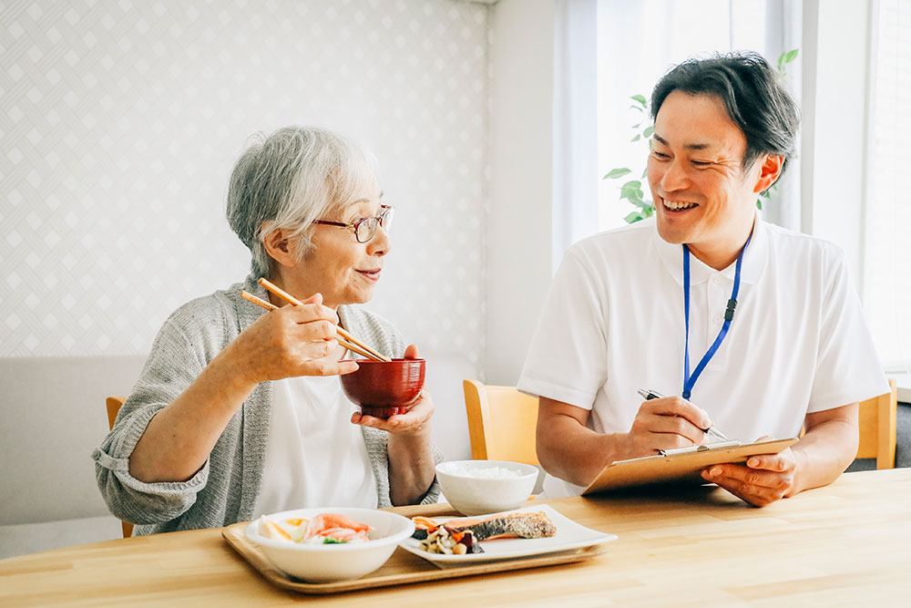 誤嚥性肺炎の予防ケアに注力